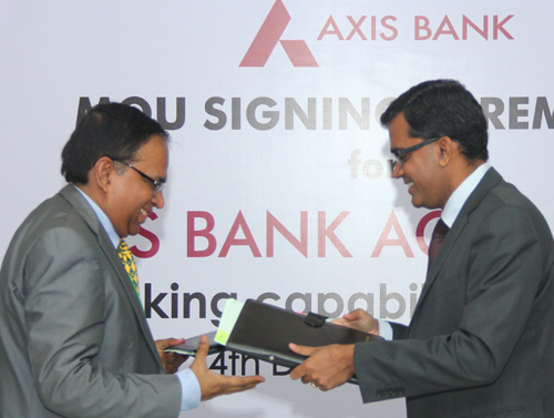 mou with axis bank